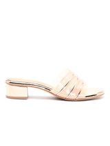 Delco Transparent Block heel Mules