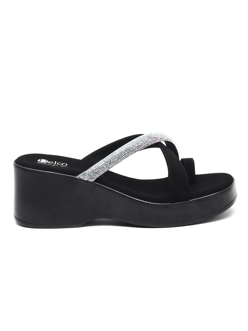 Muse of Elegance Platform Slip-Ons