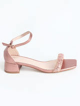 Delco Luxe Glow Block Heel Sandals