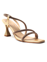 Stunning Pull-On Kitten Heel Sandals: