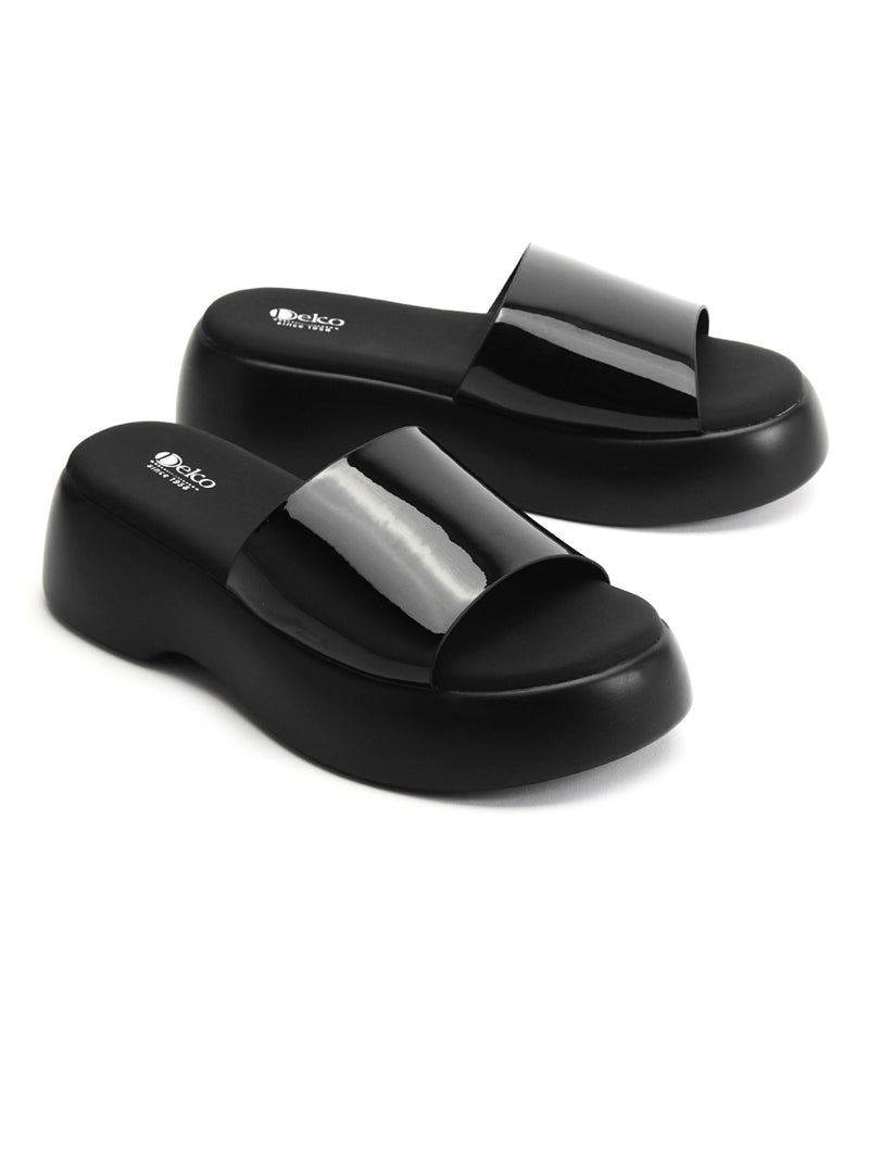 Delco Glam Platform Comfort Slip-Ons