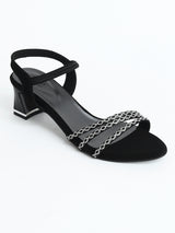 Delco Block Heel with Back Strap