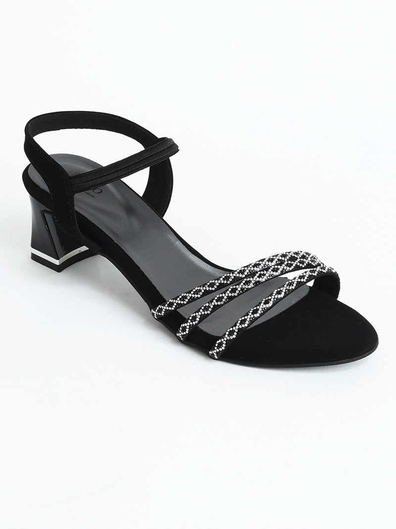 Delco Block Heel with Back Strap