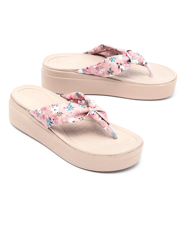 Delco Floral Printed Chappals