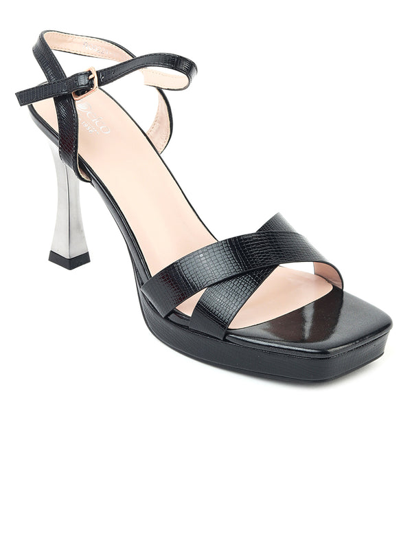 Delco Noir Strap Sandals