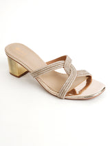 Delco Glitter Glow Block Heels