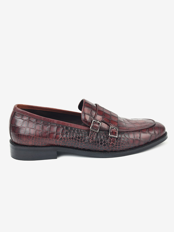 Delco Mens Elegant Crocodile Moccasin