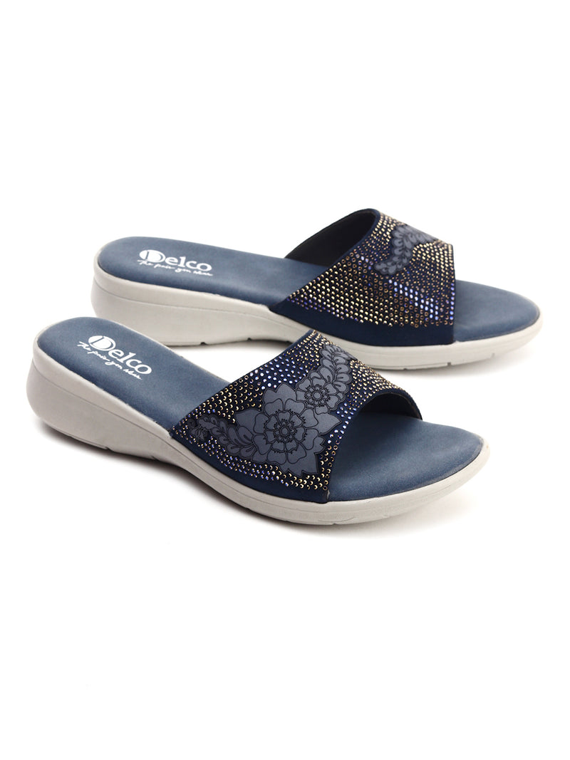 Casual Comfort Muse Flat Slip-Ons with PU Sole