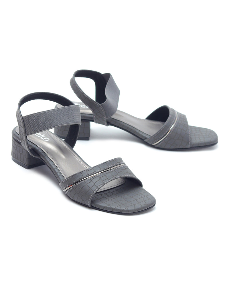 Delco Women Solid Block Heel Sandals