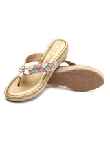 Glamorous Beaded Platform Chappals