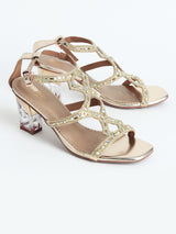 Delco GlamStride Block Heel Sandals