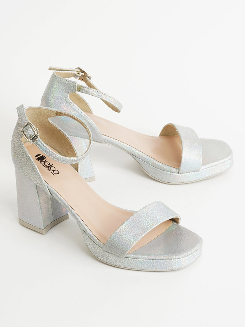 Delco Fancy Block Heel Sandals