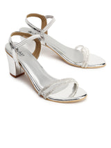 Elegant 3-Inch Block Heel Evening Sandals