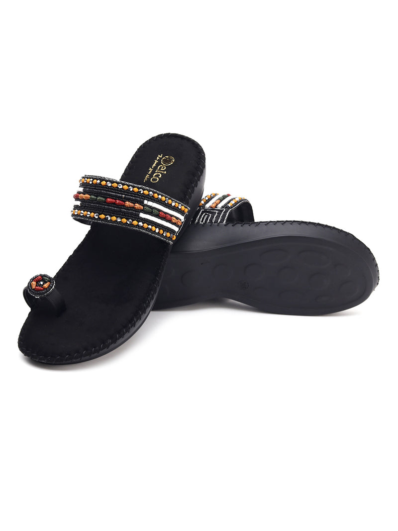 Comfort Beaded Flat Chappals