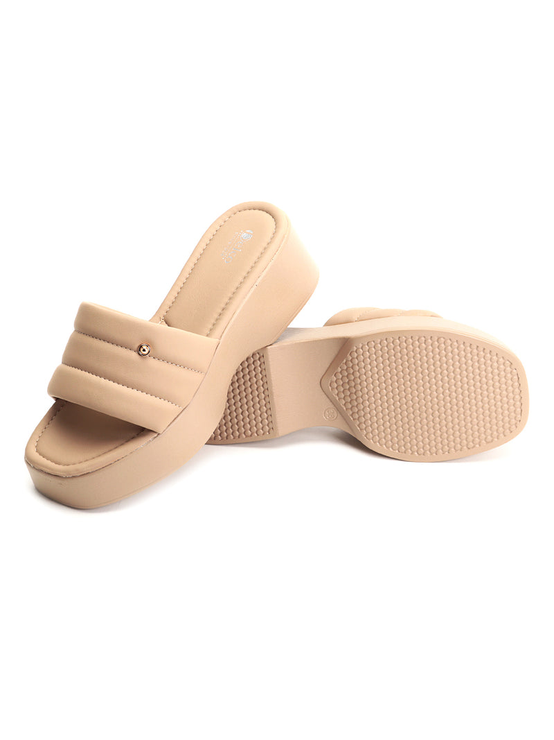 Delco Elevate Ease Platform Slippers