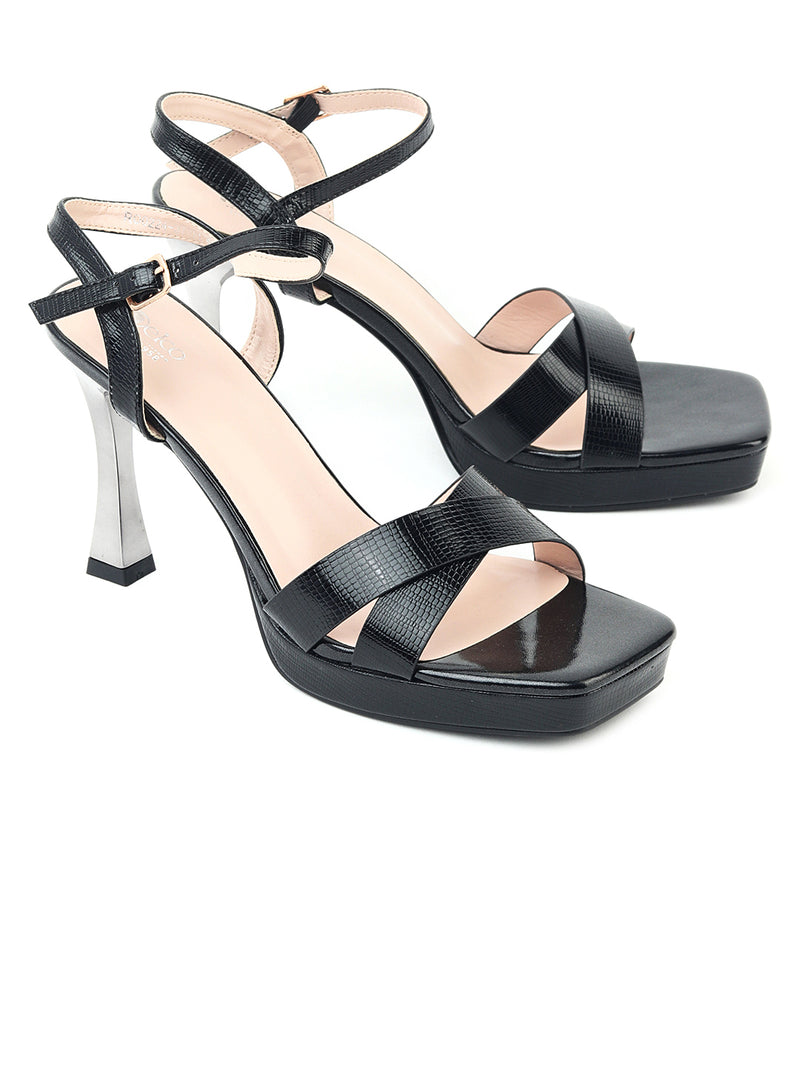 Delco Noir Strap Sandals