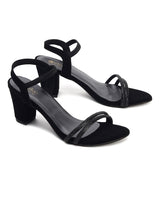 Elegant 3-Inch Block Heel Evening Sandals