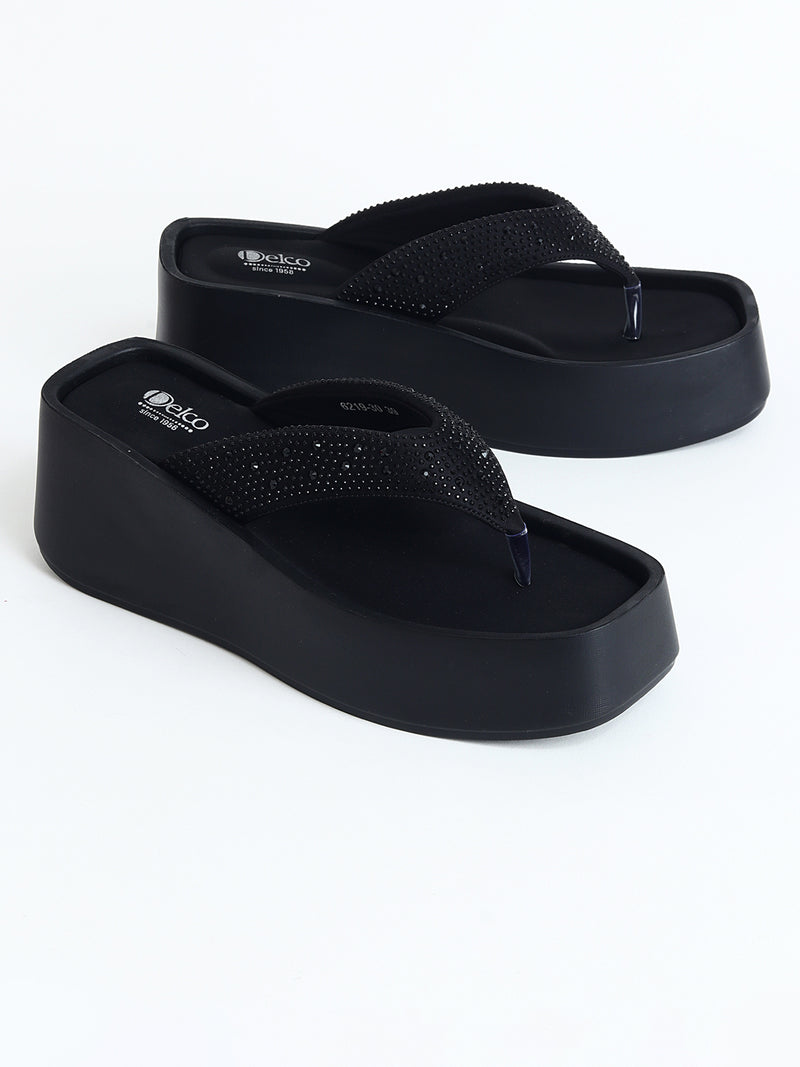 Delco Chic Platform Slip-On Chappals