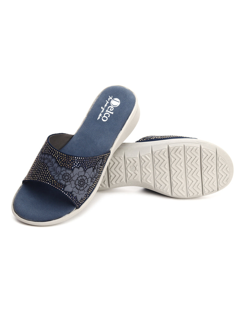 Casual Comfort Muse Flat Slip-Ons with PU Sole