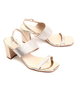 Delco Jewel Chic Block Heel Pumps