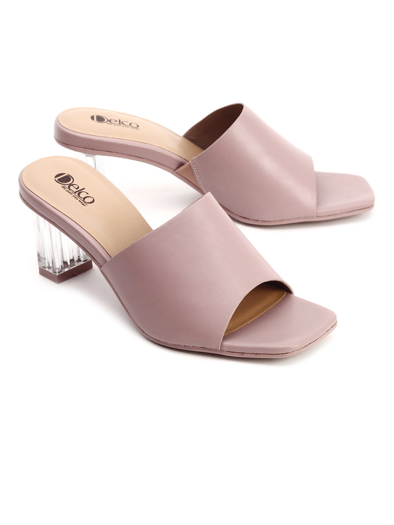 Muse of Style Block Heel Slip-Ons