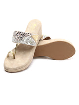 Elegant Beaded Platform Chappals