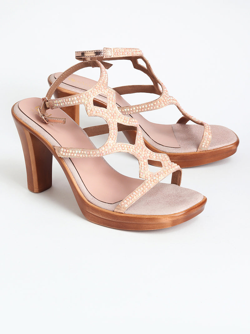 Delco Starlit Block Heel Sandals