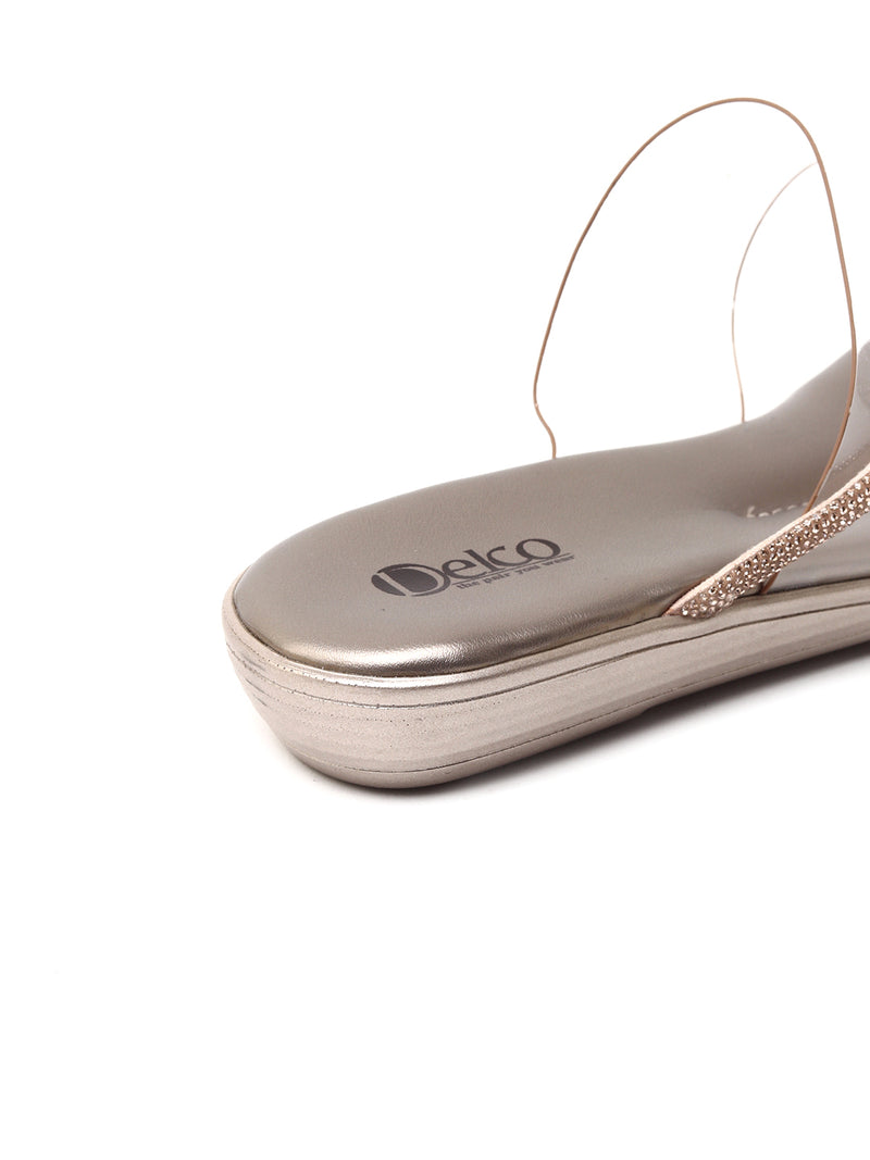 Transparent Slip-On Flat Chappals