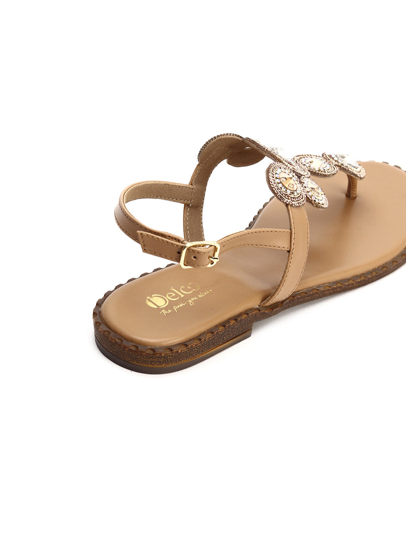 Elegant Evening Sandals with Synthetic Stones