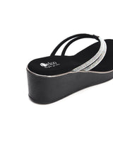 Elegant Synthetic Stone Platform Chappals