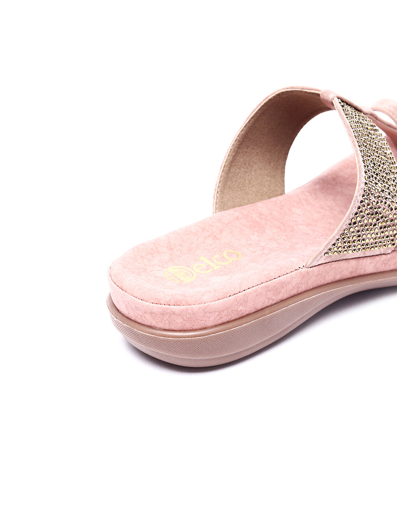 Starlight Stroll: Delco Suede Fancy Chappal