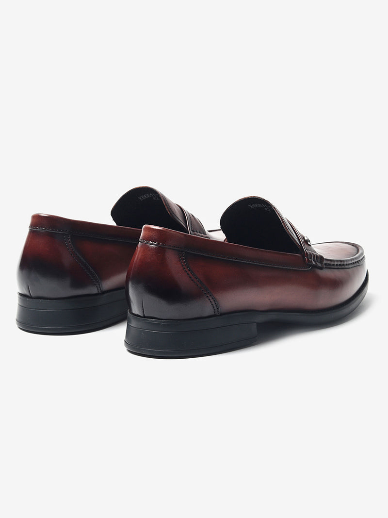 Signature Pull-On Leather Moccasin Loafer