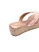 Glamorous Beaded Platform Chappals