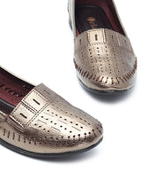 Delco Leather Flat Casual Pull ons