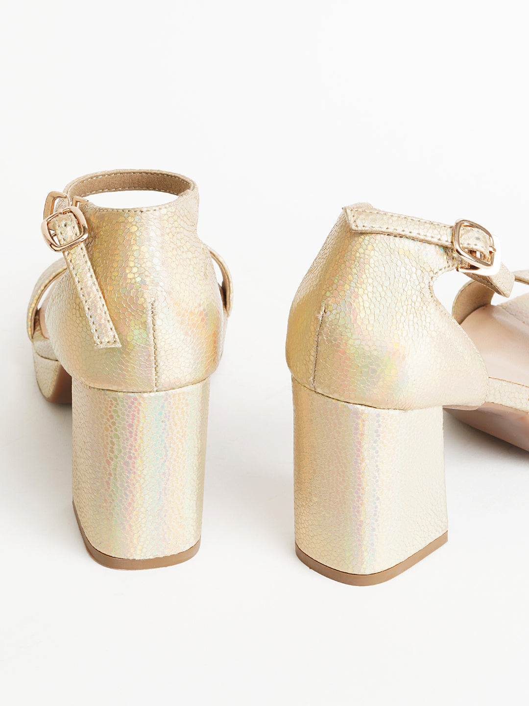 Delco Fancy Block Heel Sandals