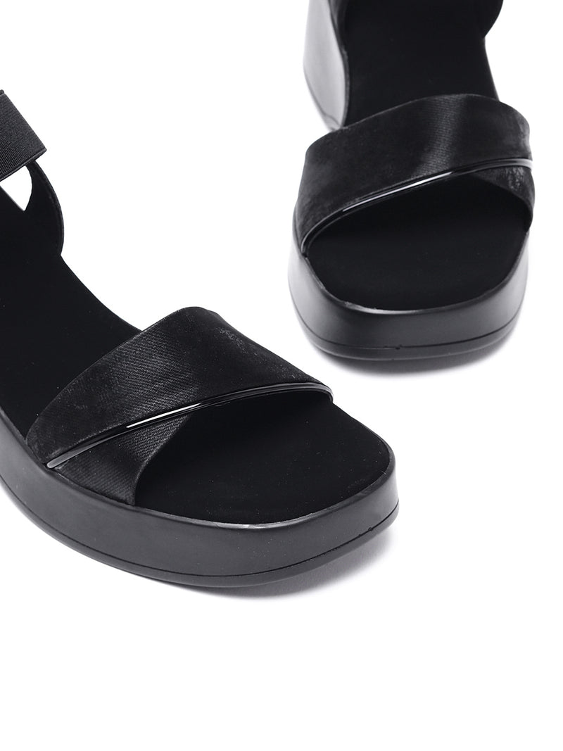 Stride in Style: Delco's Platform Sandals