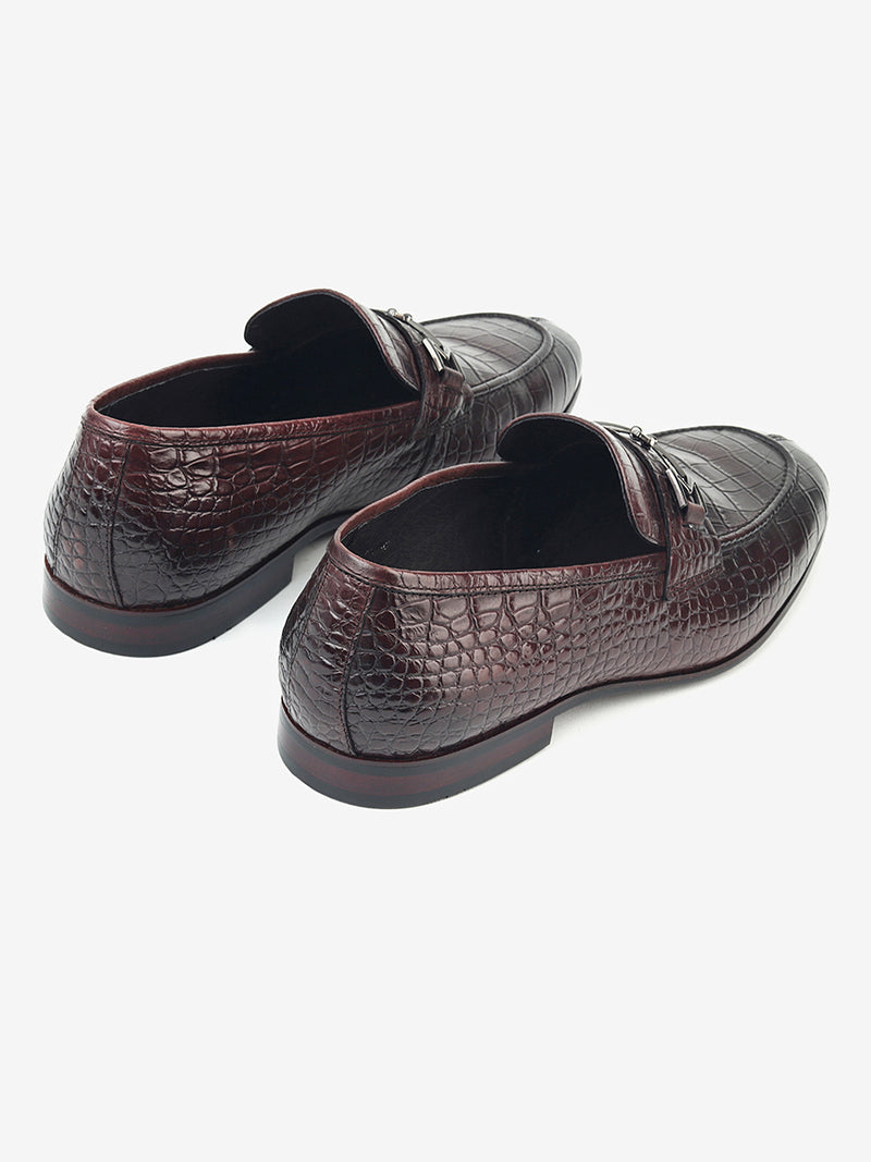 Delco Elegant Coffee Leather Moccasin