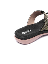 Starlight Stroll: Delco Suede Fancy Chappal