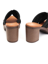 Delco Vogue Lift Block Heel Slipons