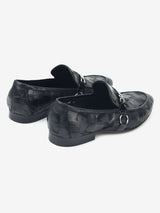 Delco Noir Bold Buckleup Moccasins