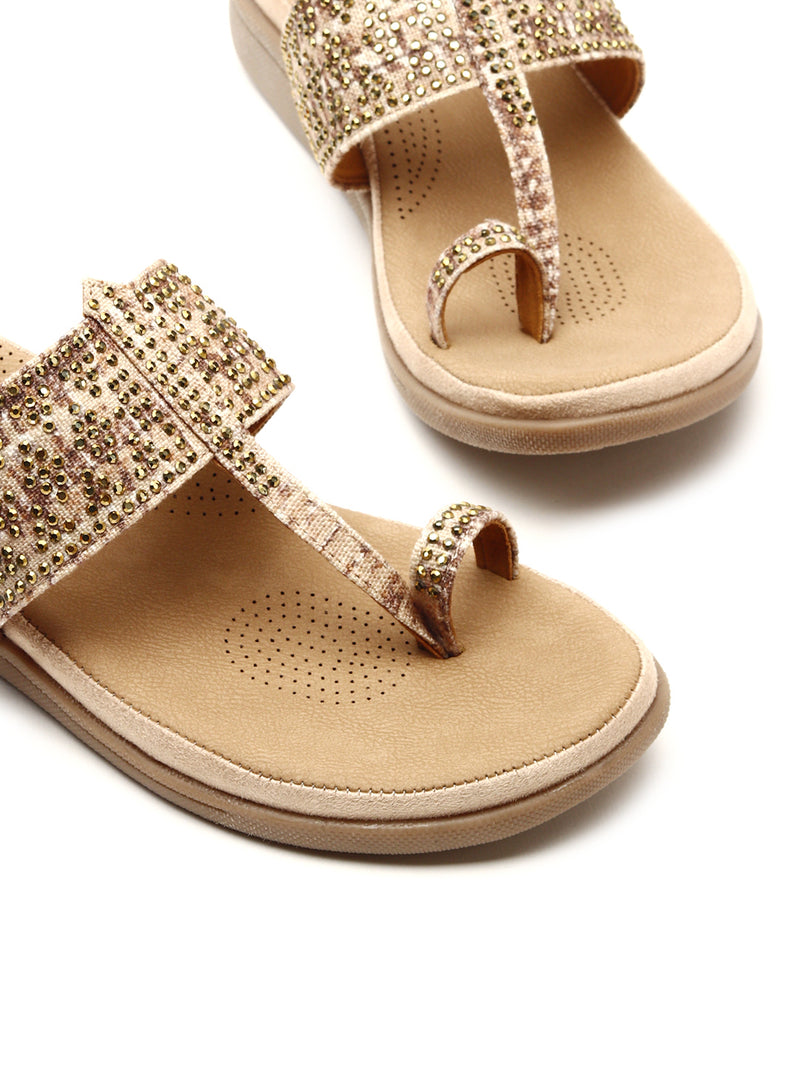 Stylish Stone Slip-On Chappals