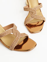 Delco Glitter Glow Block Heels