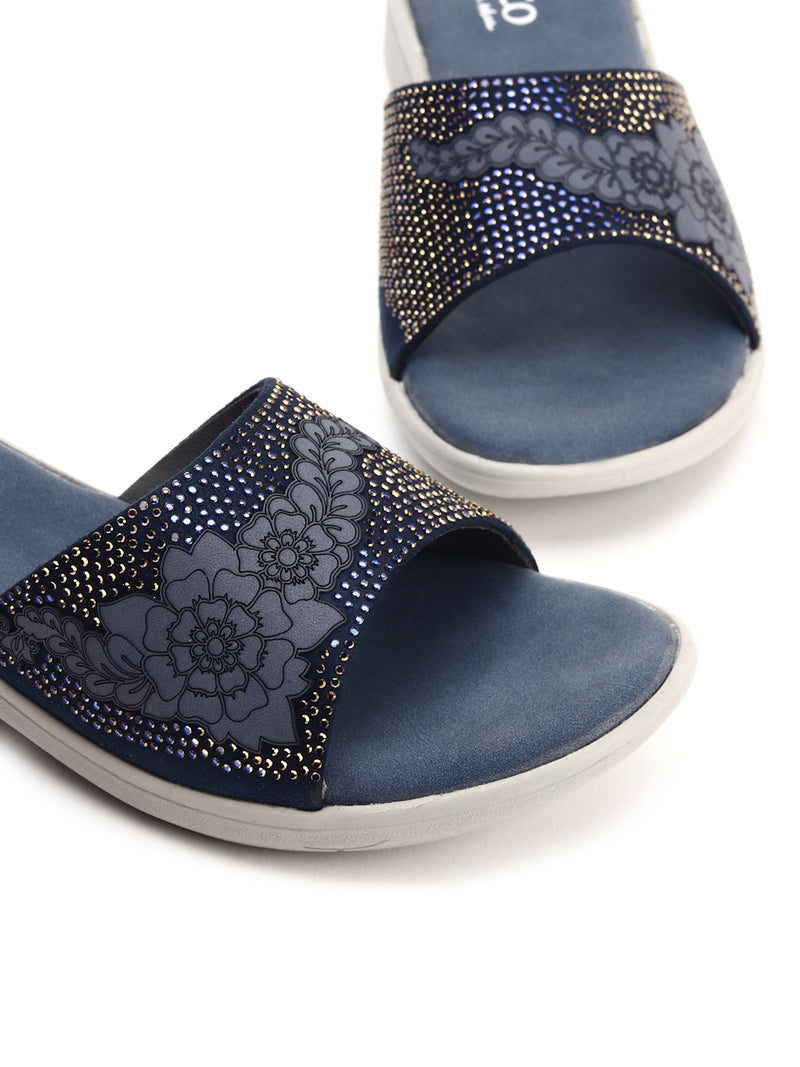 Casual Comfort Muse Flat Slip-Ons with PU Sole