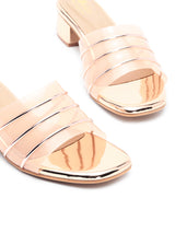 Delco Transparent Block heel Mules