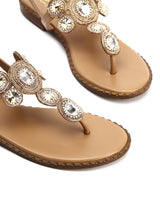 Elegant Evening Sandals with Synthetic Stones