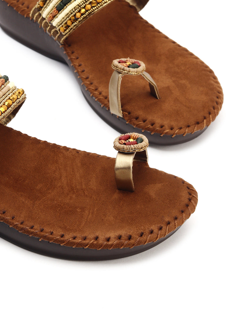 Comfort Beaded Flat Chappals