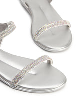 Sparkling Flat Evening Sandals