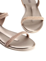 Sparkling Flat Evening Sandals