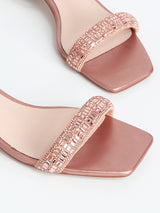 Delco Luxe Glow Block Heel Sandals