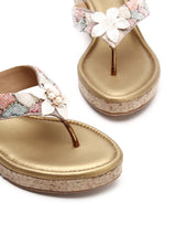 Glamorous Beaded Platform Chappals